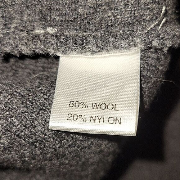 Emozio Uomo Felted Wool Blend Mens Chore Jacket Grey Medium - Picture 7 of 10